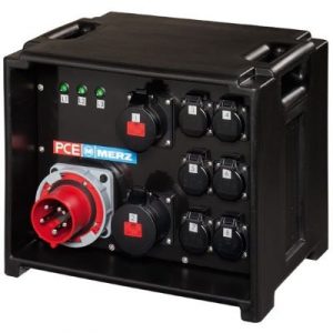 MERZ Steckdosenverteiler Event SVE3 63/11-6/G Midnight Serie