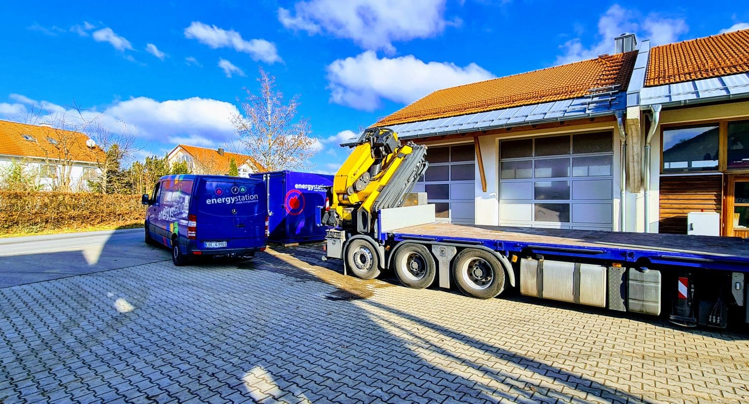 Lieferung Heizcontainer