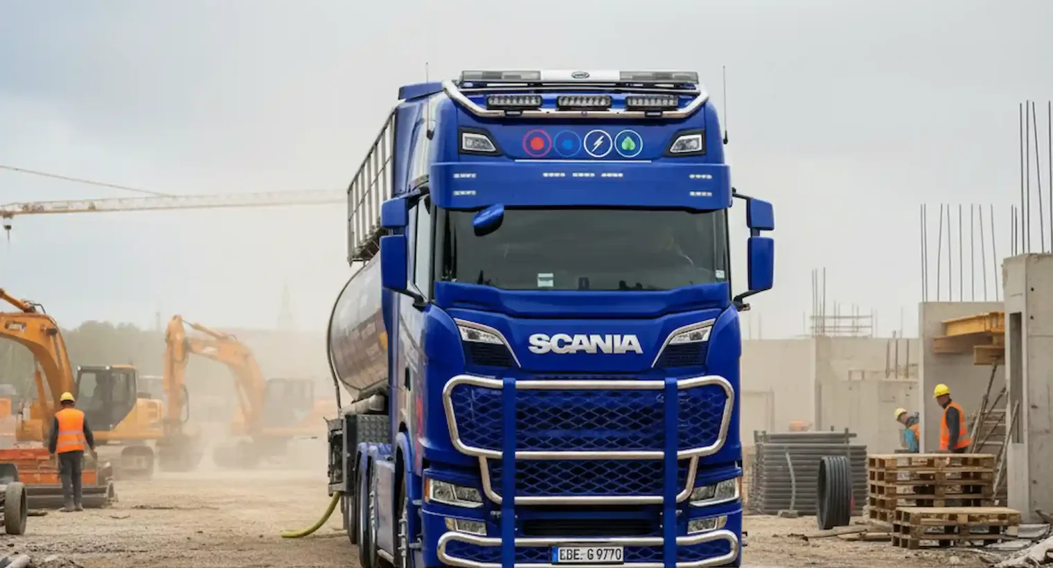 VE Wasser Lieferung mit Heizungswasser Tankzug