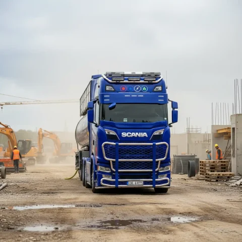 VE Wasser Lieferung mit Heizungswasser Tankzug